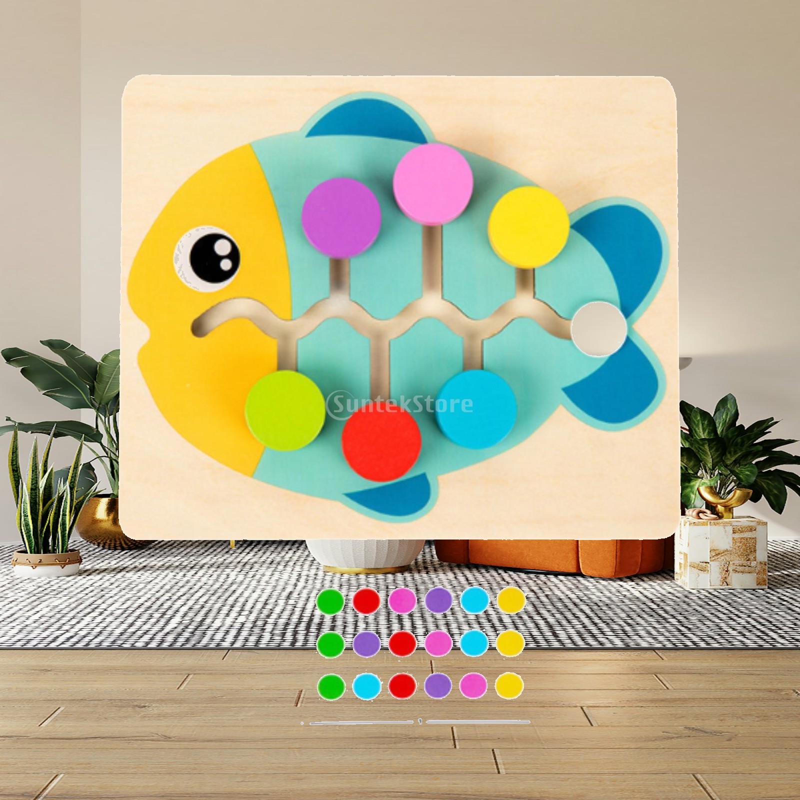 Strategy Board Game - Деревянная головоломка-слайдер с подбором цветов для