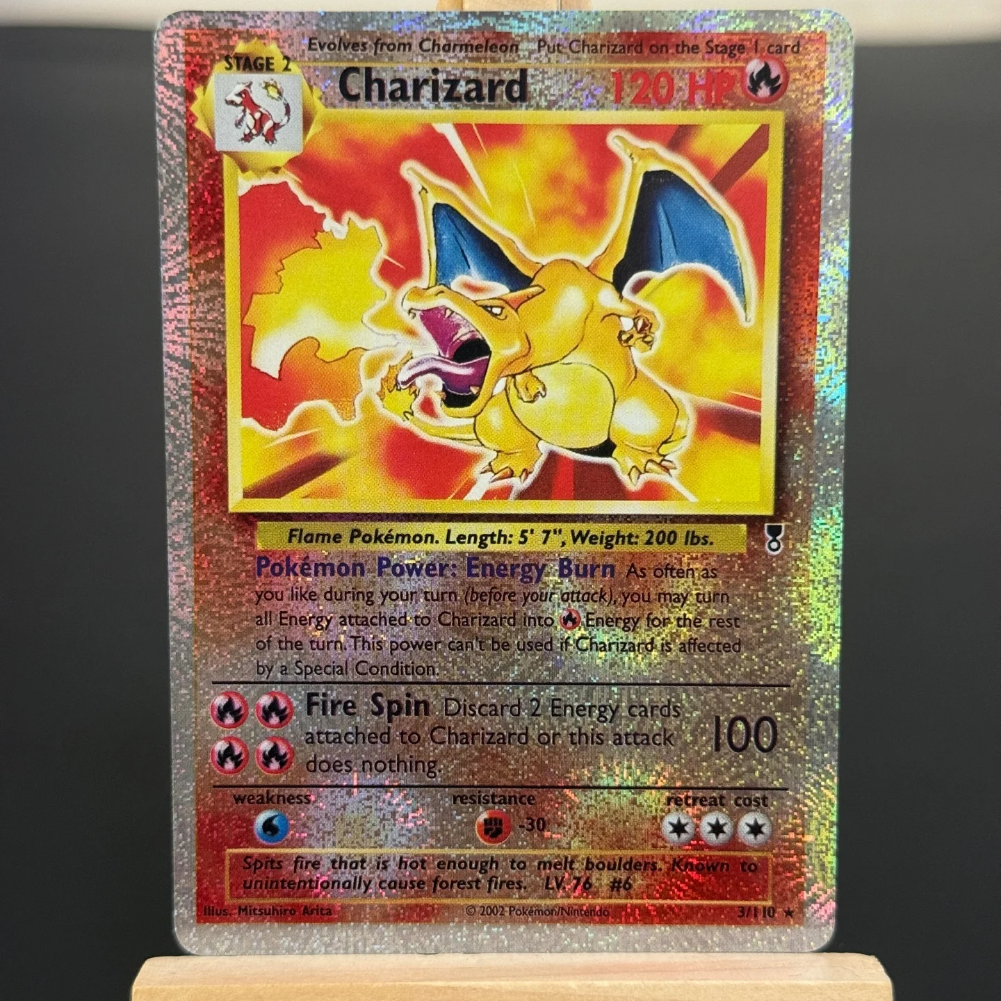 Board Game Online - Коллекционная карта TCG English Charizard, Легендарная