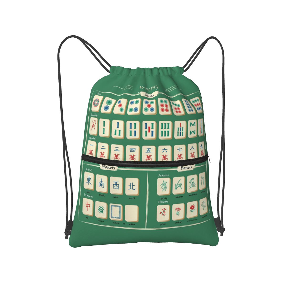 Рюкзаки с узором в стиле маджо – обзор и цена Tile Bag Drawstring
