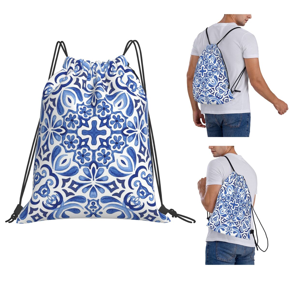 Рюкзаки с мозаичным узором в с – обзор и цена Tile Bag Drawstring
